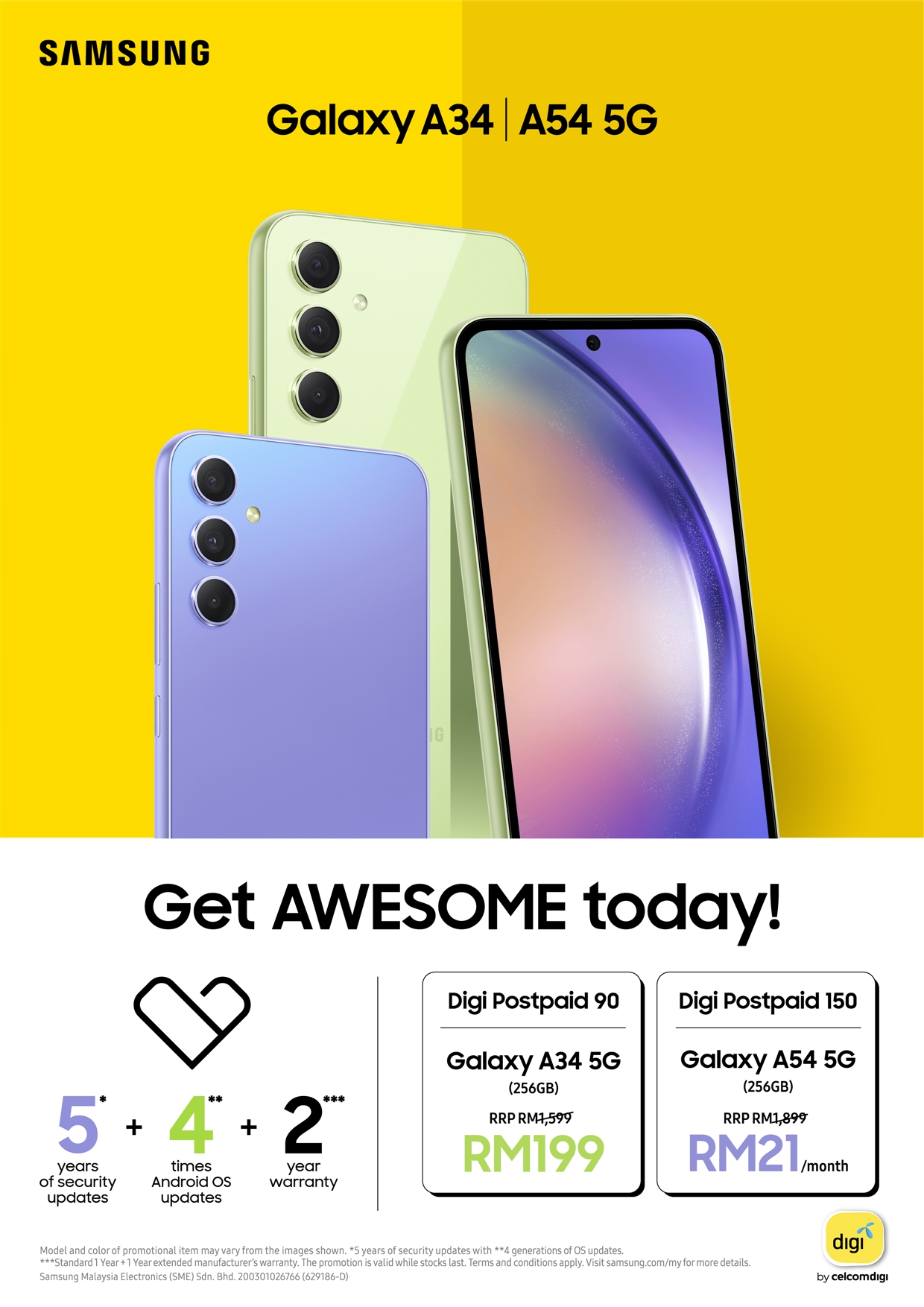 Digi Samsung Galaxy A54 5G & Galaxy A34 5G