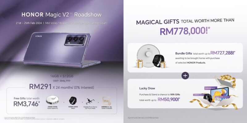 HONOR Magic V2 Roadshow_Mid Valley Megamall KL 2024